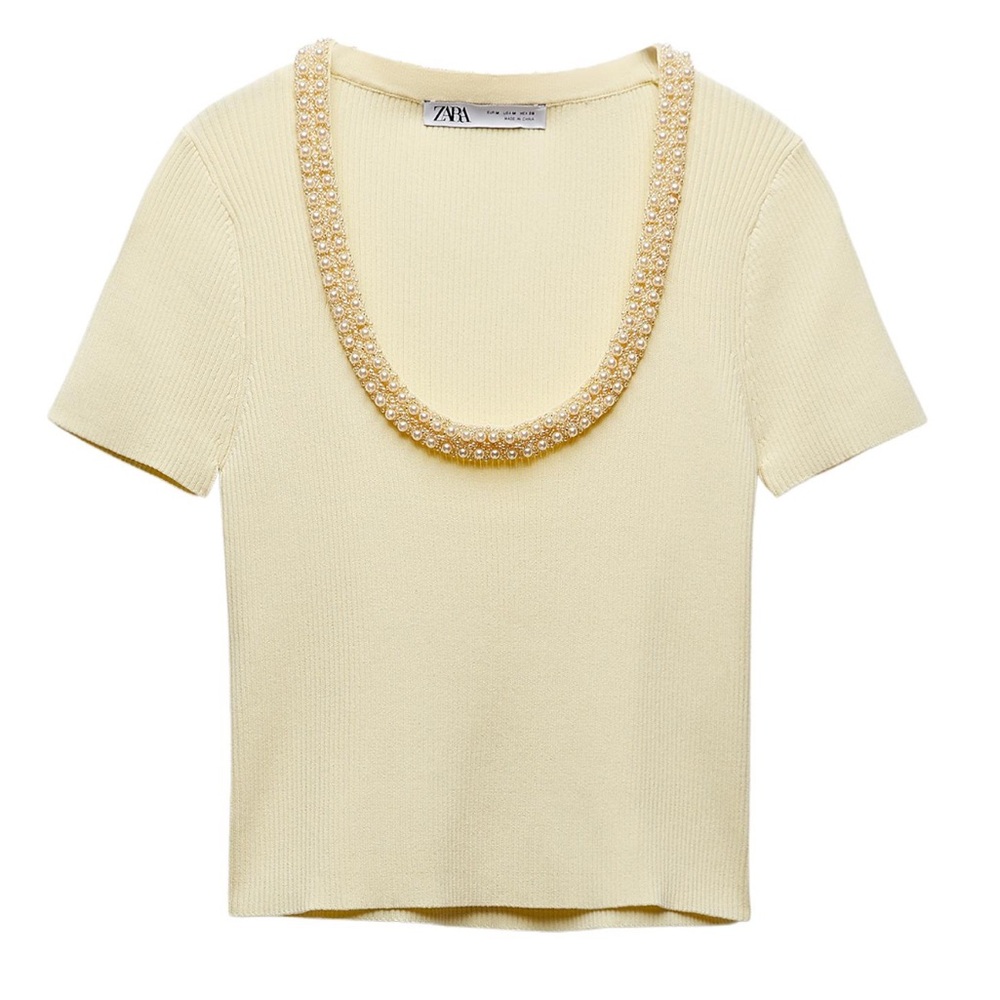 Zara Beaded Women's Top